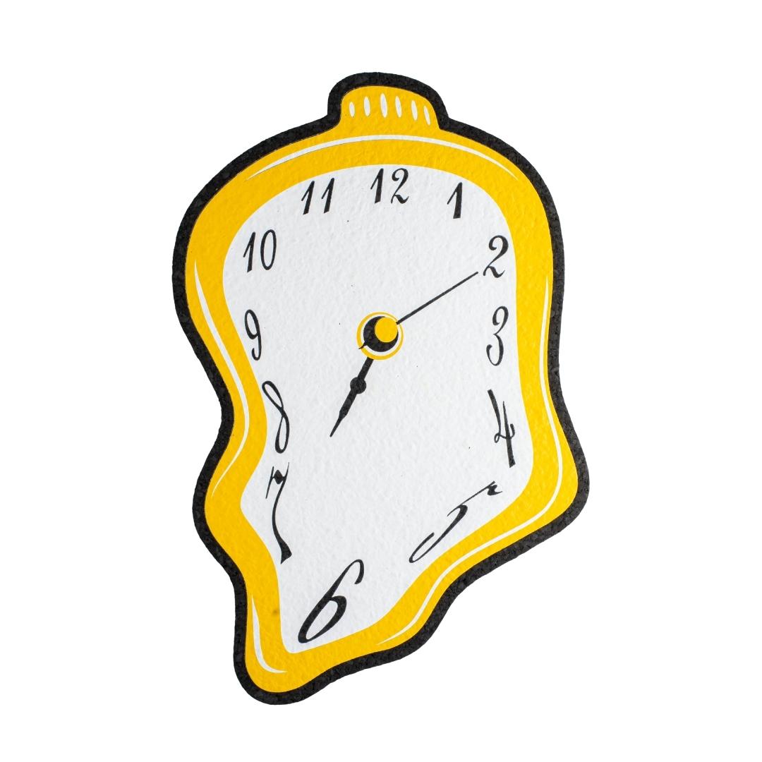 A Dali Clock rubber dab mat from East Coasters, on a white background