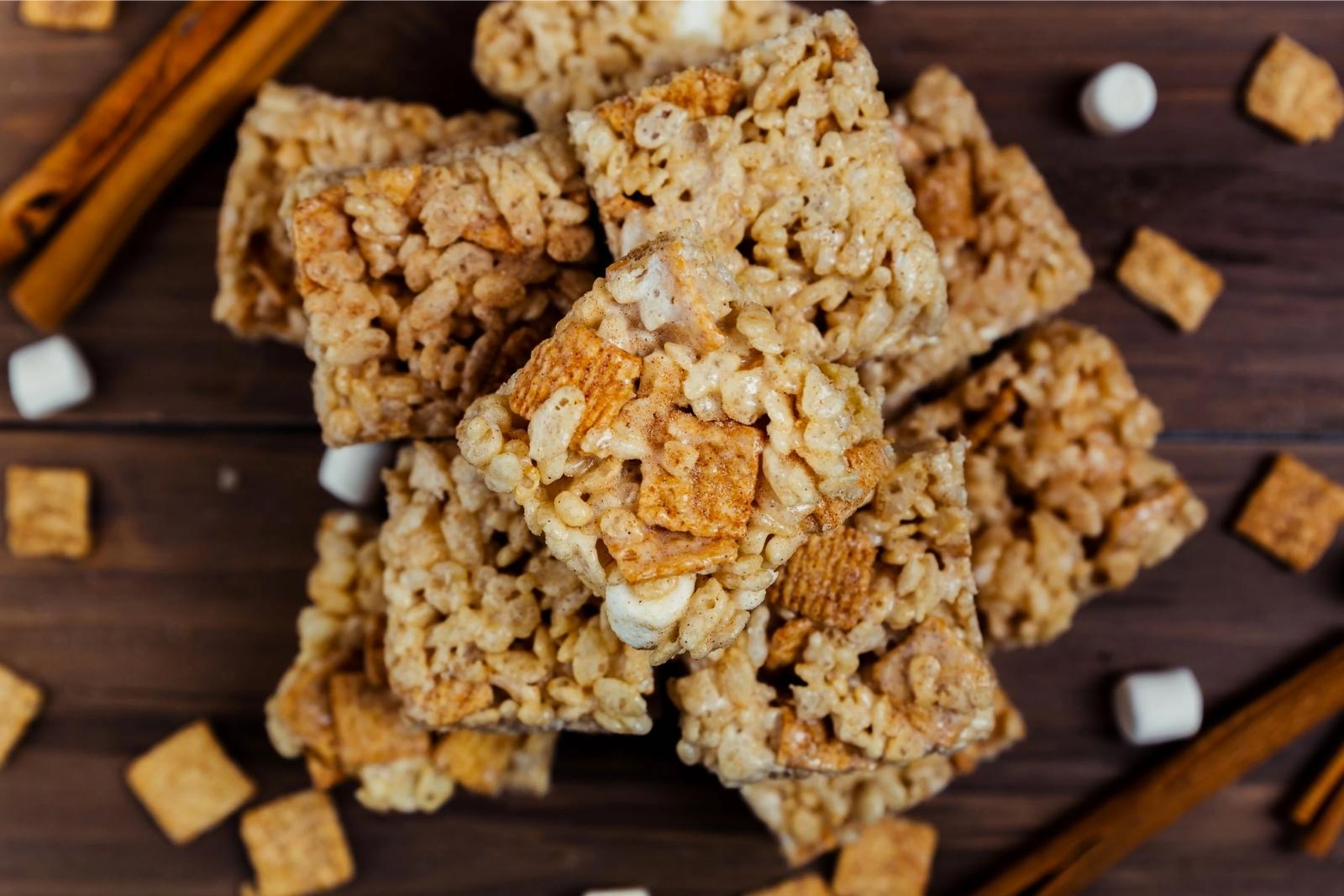 Several Cinna Crunch Squares by Hometown Hero