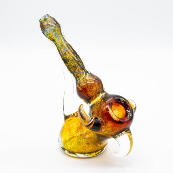 A Paul Taylor Glass Thick Frit Bubbler, on a white background