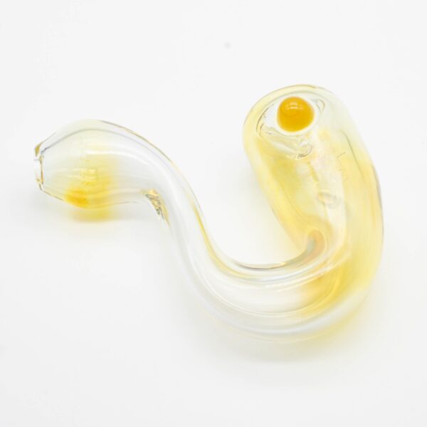 A Paul Taylor Glass Sherlock glass piece, on a white background.