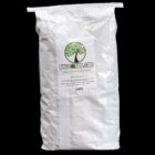 A bag of BuildASoil Barley Straw Mulch, on a black background
