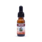 A single 15ml bottle of Hana Mushroom's Reishi Tincture sitting on a white background.